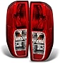 AKKON - Fits Frontier/Suzuki Equator Pickup Truck Red Clear Tail Lights Replacement Left + Right Pair