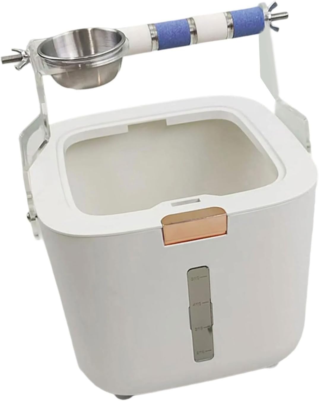 Bird Toilet Stand Removable Bucket Easy Potty Training Climbing Perch Stand for Small to Large Parrots Cockatiels