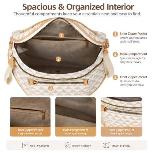 Image of Makes Checkered Crossbody Bag Bum Bag for Women with Pouch