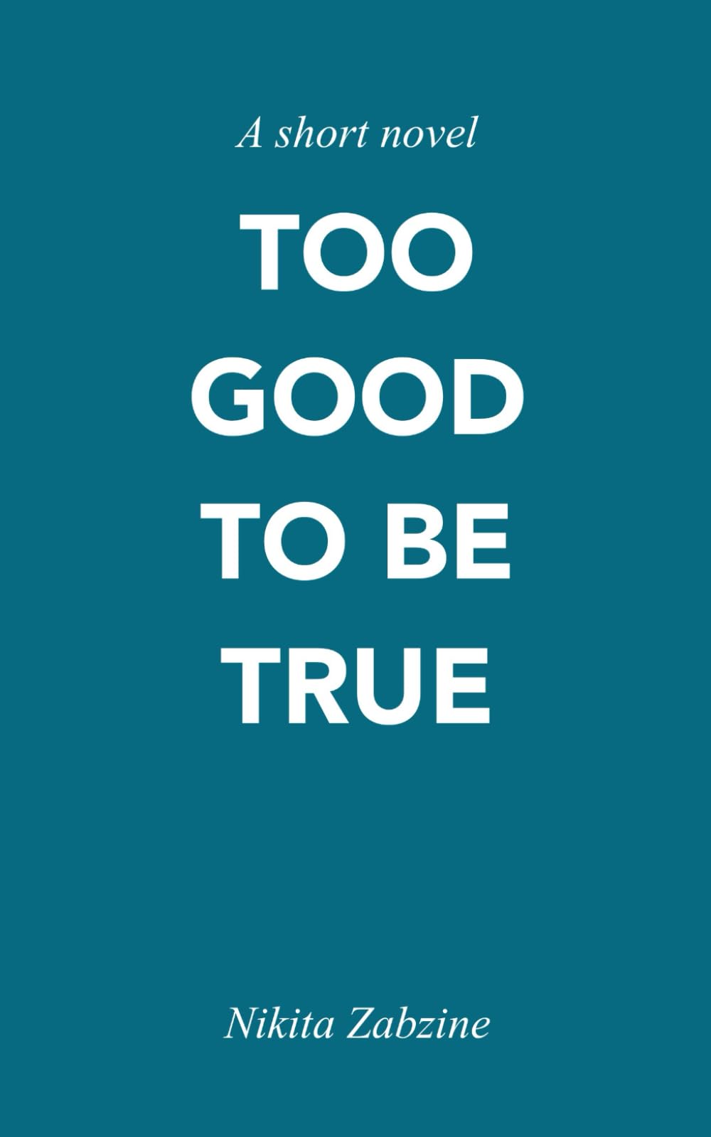 Too Good To Be True: A short novel