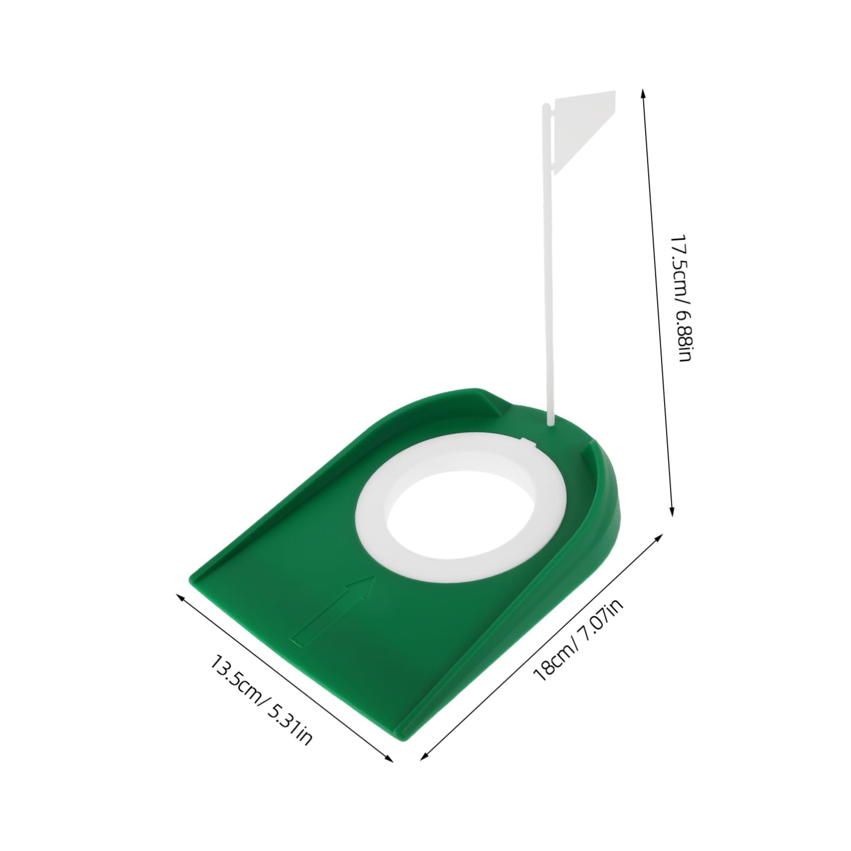 Toyvian Golf Accessory Putting Cup Flag Improve Your Strokes This Training Tool