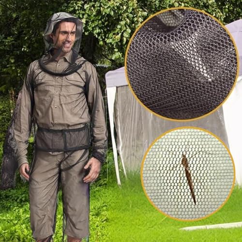 Chaqueta protectora insectos transpirable con bolsa para mochila 2