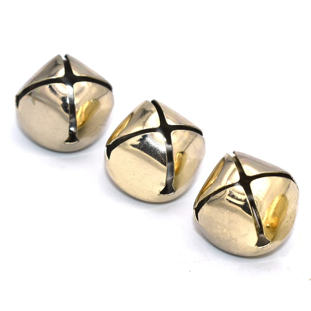 Decorazioni natalizie a forma di campana, Campane di Natale piccole 20 pezzi da mm Oro chiaro