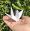 20 x 20 cm vit färg naturlig fiber mullbärsträd mullbärspapper, 50 ark fyrkantiga origami-papperskonst, hopfällbart hantverk, fyrkantigt vikbart papper för gör-det-själv-hantverk (vit, 20 x 20 cm) #5