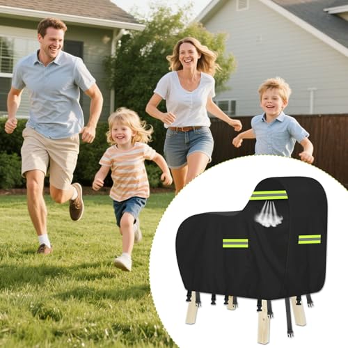 Abdeckung für Holzpferd,Outdoor Wasserdicht Oxford Holzpferd für Draußen Abdeckplanen UV-beständig Universal Garten-pferd Abdeckplane mit Wasserdichten Streifen,5 Reflexstreifen,5 Winddichte Schnallen