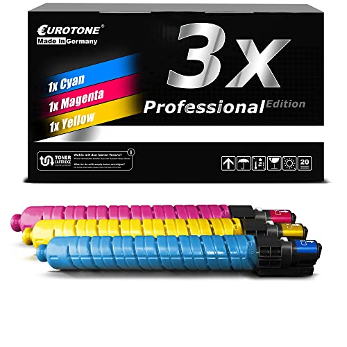 Toner Ricoh Aficio MPC3002 haute capacité EuroPro remplace 841652 841654 couleurs éclatantes