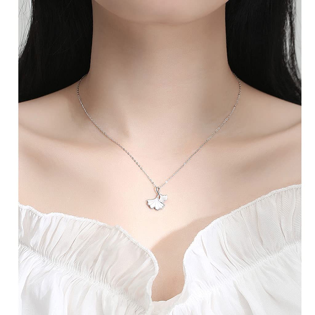 Collar de mujer con colgante de clavícula de ley con piedra de topa, rosa exquisita para (juego de caja de regalo)