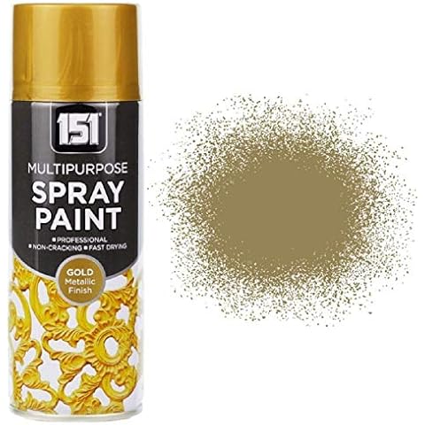 400ml All-Purpose Metallic Gold Spray Paint Cover