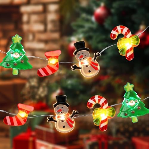 Koboko Lichterkette Weihnachten Batterie, 2M 20 LED Weihnachtsdeko...