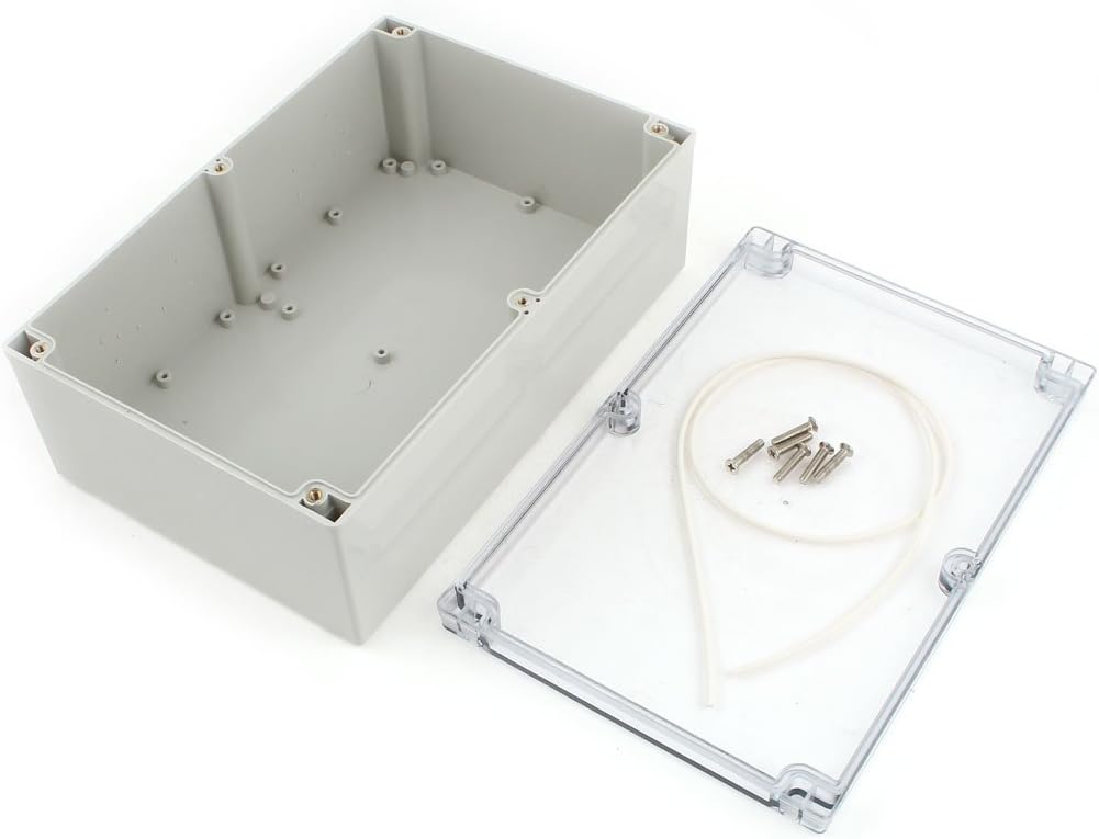 uxcell 240mm x 160mm x 90mm Plastic Dustproof IP65 DIY Junction Box Power Protection Case
