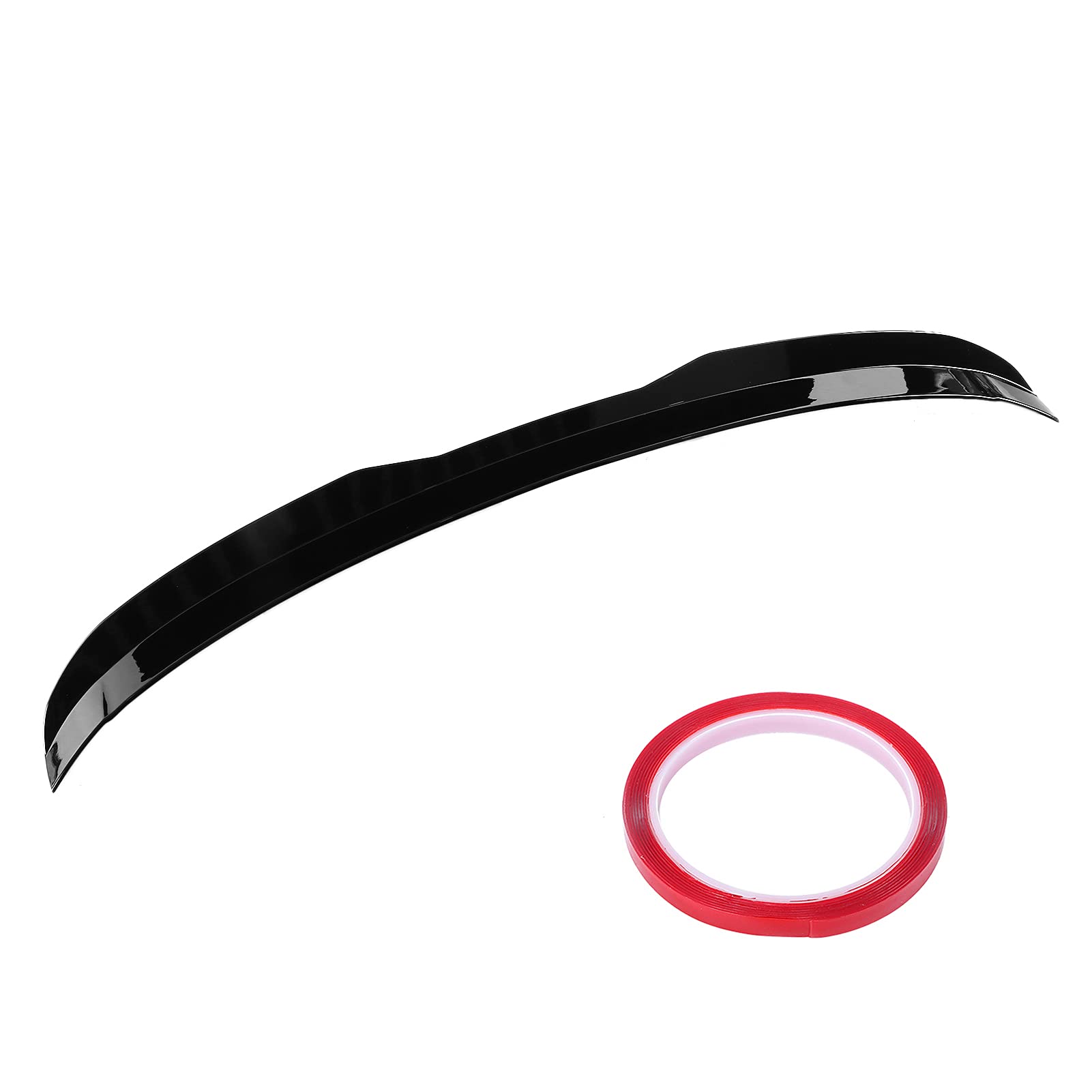 Aileron arrière, Kit de Becquet Arrière Extérieur, Qiilu Remplacement de Modification Noir Brillant D'aile de Becquet Arrière de Voiture pour Série 1 F20 2011-2019
