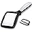 Folding Handheld Magnifying Glass with Light, 3X Large Rectangle Reading Magnifier with Dimmable LED for Seniors with Macular Degeneration, Newspaper, Books, Small Print, Lighted Gift for Low Visions