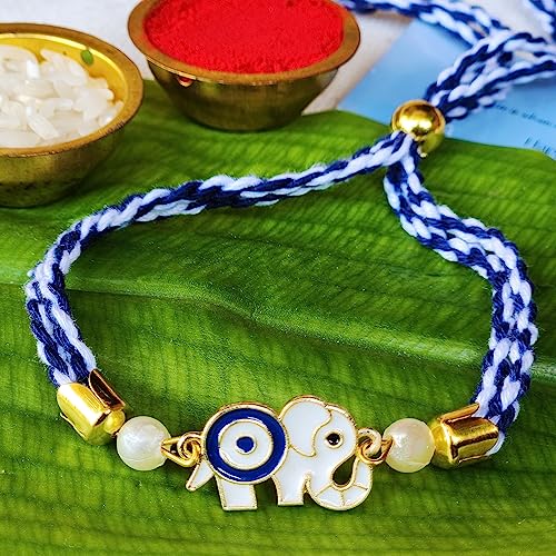 Image of Rakhi for Brother: Rakhis for Kids : Boys Rakhee with Free Roli Chawal & Gift Card: Raksha Bandhan Gifts for Brother : kids Rakhis