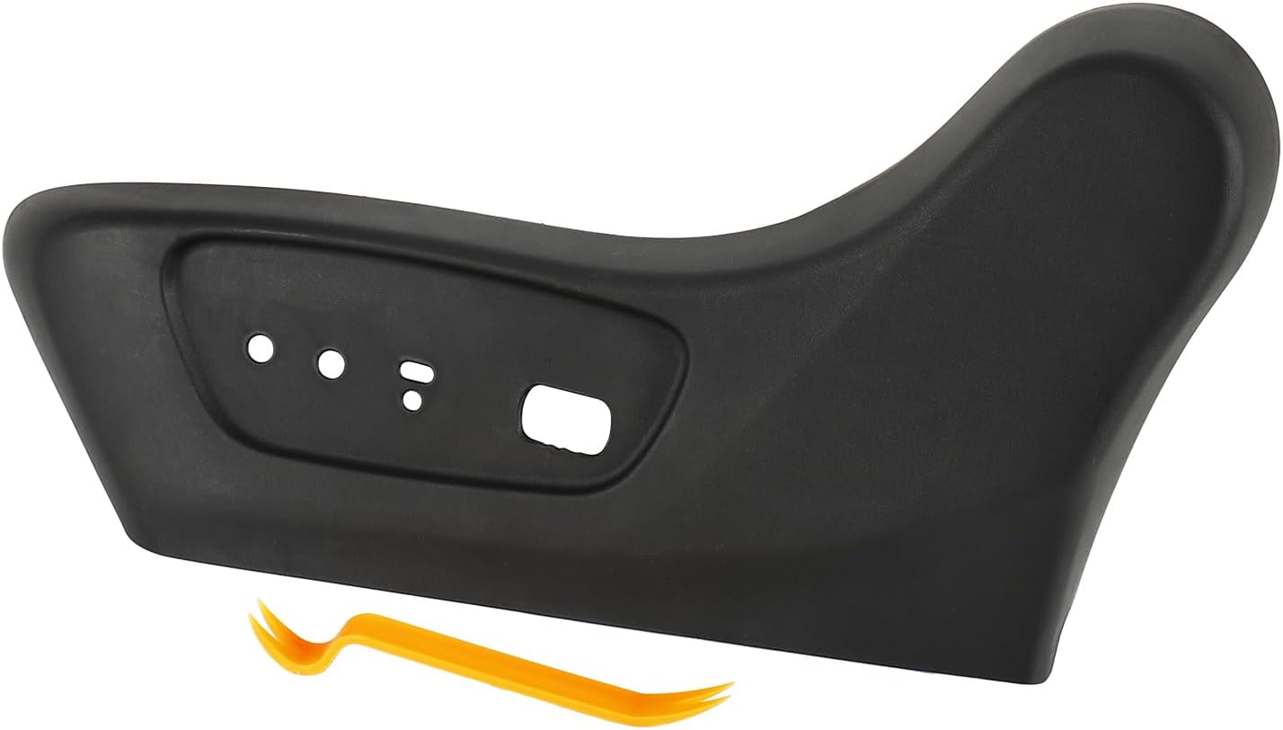 Driver Seat Trim Panel Compatible with Nissan Rogue 2014-2020, Replace 87380-4BB3A, Seat Side Track Cover (Left Side)