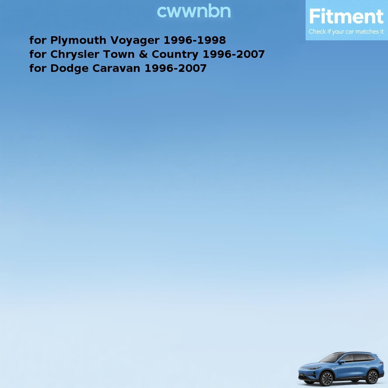 Rear Suspension Track Bar Replacement 4743638AA for Chrysler Town & Country 1996 1997 1998 1999 2000 2001-2007 for Dodge Caravan 1996-2007 for Plymouth Voyager 1996-1998 1 Piece