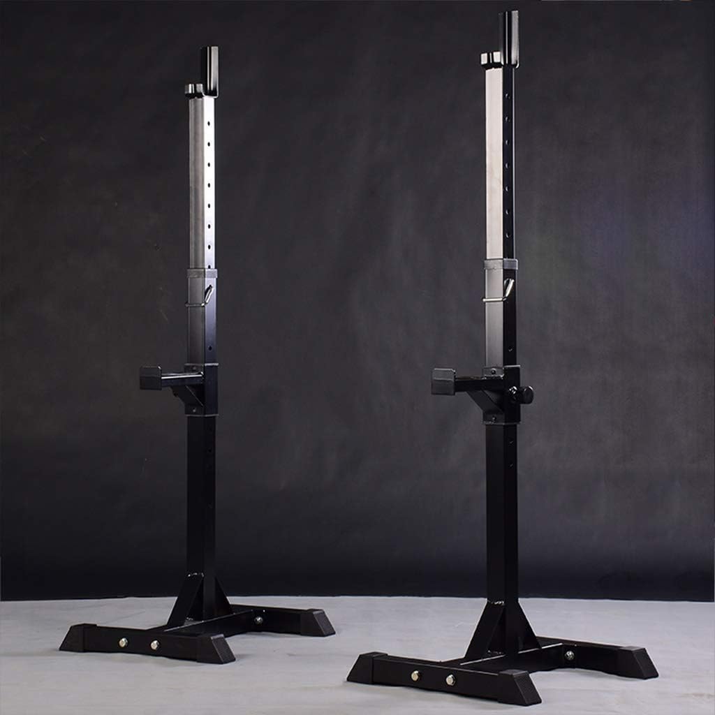 Fitness Squat Rack Adjustable Split Squat Rack Multifunctional Fitness Equipment Free Squat Rack Load Bearing 200kg Weight Lifting,Black-46 * 50 * 105cm