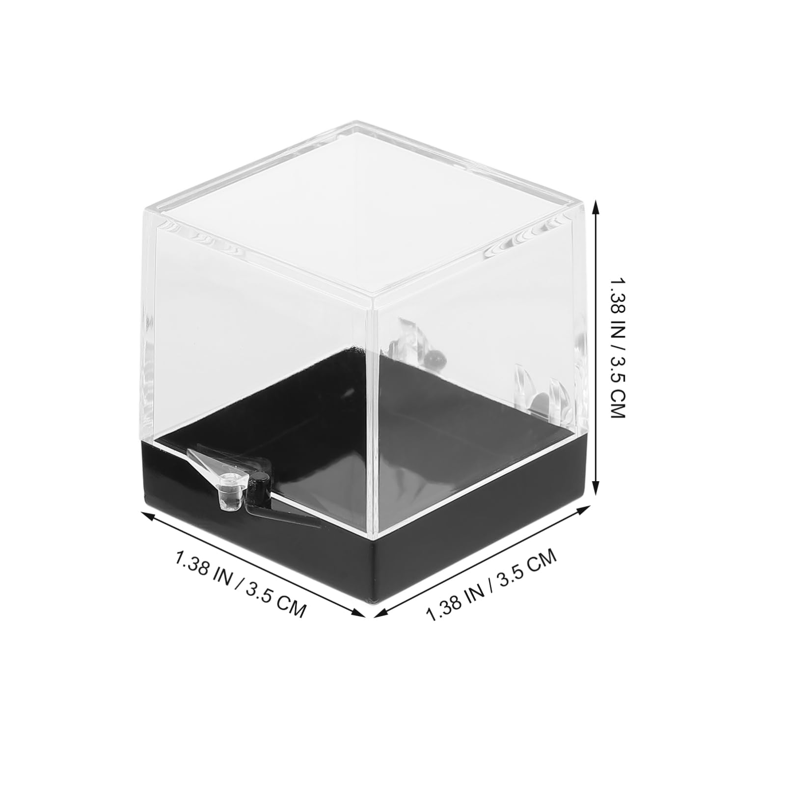 VILLCASE Specimen Collection Box Mineral Specimen Display Case Display Container Base