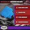 AIDEA Car Wash Mitt Microfiber, 1PK Scratch Free Lint-Free, Premium Chenille Microfiber Sponge Mitt Car Wash Brush, Blue, Regular Size 7.12''X10.14'' #2