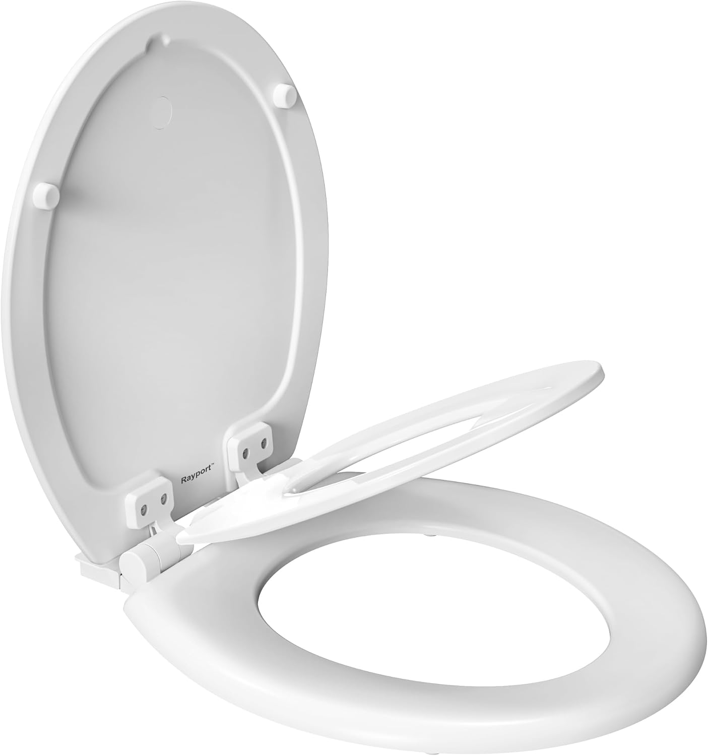 American Standard Round Toilet Seat with Toddler Seat, Soft Close, 2 in 1 Seat, White, Great for Adults and Child