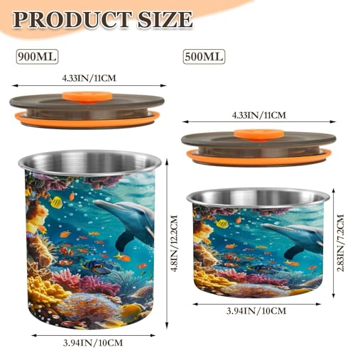 Envase de Café Hermético Acero Inoxidable 500ml miniatura 2
