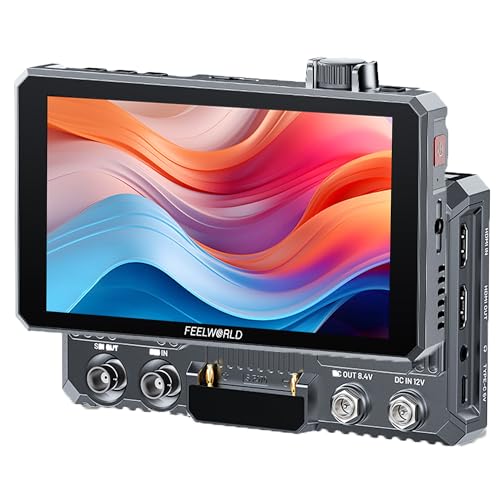 Image of FEELWORLD SC6 6 Inch SDI Monitor 1500nits High Bright 1920x1080 IPS 9:16 Touch Screen Knob Control Aluminium Monitor with 3G SDI 4K HDMI Input Output HDR 3D LUT Built-in Fan