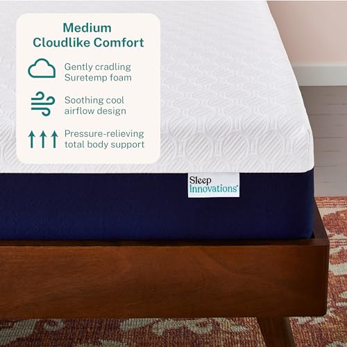 Sleep Innovations Shiloh 12 Inch Memory Foam Mattress, Queen Size, Bed in a Box, Cradling Medium Support - Thumbnail 2