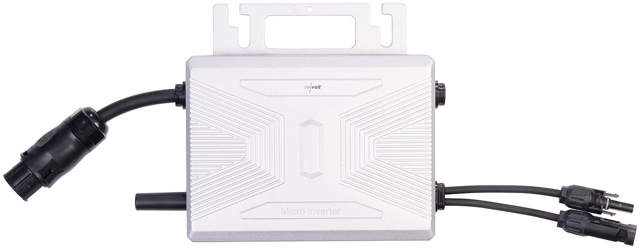 revolt Microinverter: WLAN-Mikroinverter für Solarmodule, 400 W, App, geprüft (VDE-Normen) (Solar-Wechselrichter WLAN, Micro-Wechselrichter mit, Tracker)