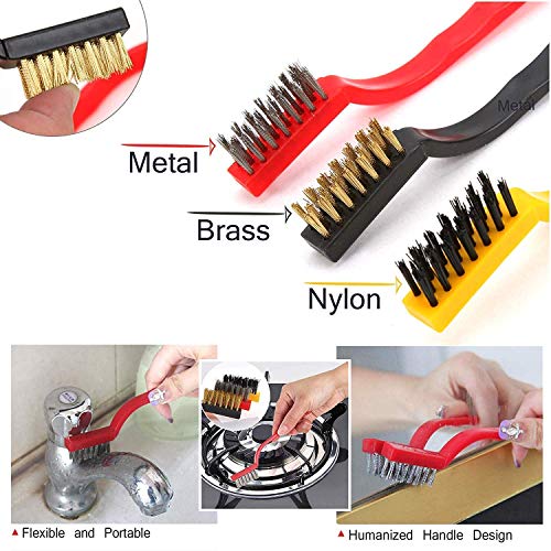 Image of 5 PCS Sliding Window Groove Cleaning Brush and Wire Brush Cleaning Tool, Window Slot Door Track Gap Dust Cleaning Brush (5 Cleaning Combo)