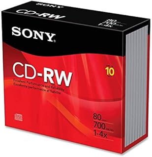 Sony 10PK CDRW Jewel Cases