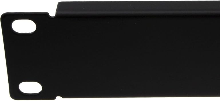 kenable Blanking Plate Solid 1U for Comms Data Cabinet Rack 19 inch Black