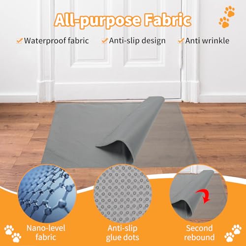 Floor Mat Home Alarm System, Briidea Pressure Mat Alarm with Alert & Chime, Adjustable Volume, Dual Power Supply, as Pet Door Mat or Elderly Monitoring Mat, Welcome Mat, 21" x 29" Size, 33ft Cord - Image 5