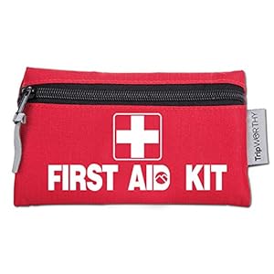 Travel Size First Aid Kit: 100 Piece Small First Aid Travel Bag Compact Lightweight & Portable Mini 1st Aid Box | Car Camping Backpacking Hiking School Office & Survival First Aid Supplies