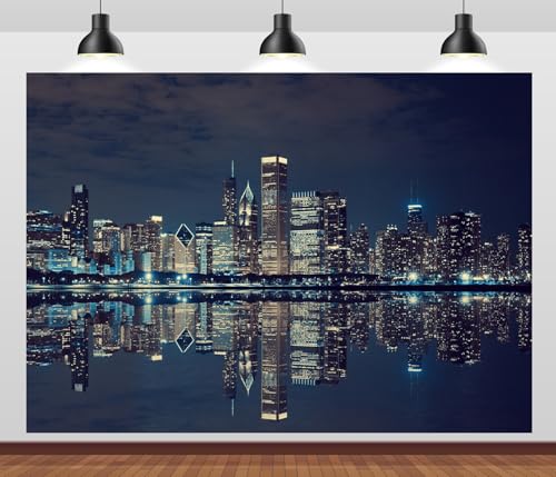 Toile de fond de photographie Chicago 3x2,4m anti-reflet en tissu pour réussir vos photos de nuit