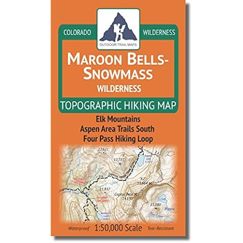 Maroon Bells-Snowmass Wilderness Topographic Hiking Map Cover