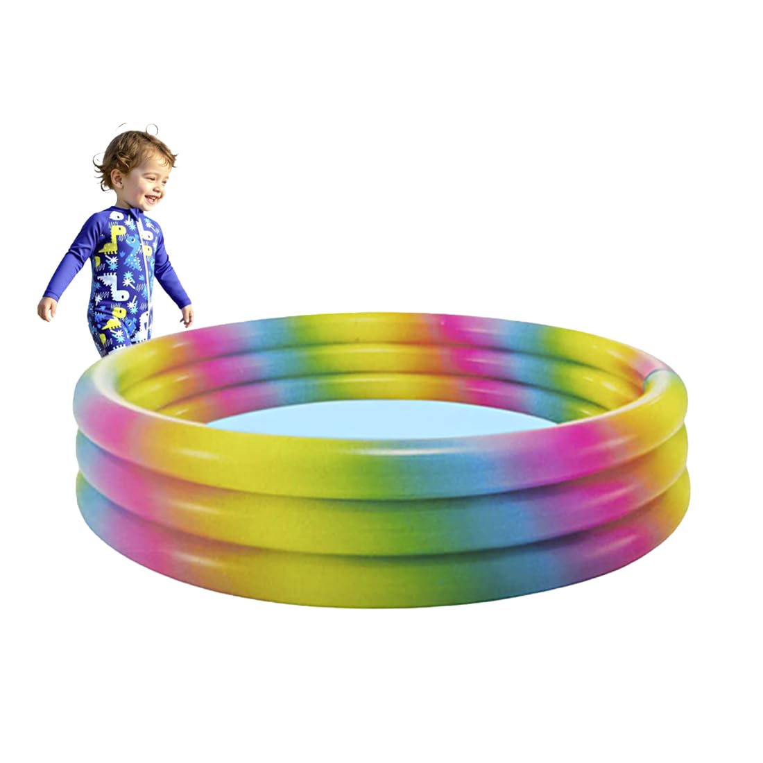 Piscina Hinchable (168x38cm) Infantil y Adultos, Piscinas para Niños Bebés y Adultos, Jardín Exterior o Interior, Fabricado en Vinilo Resistente, (168x38cm.M)