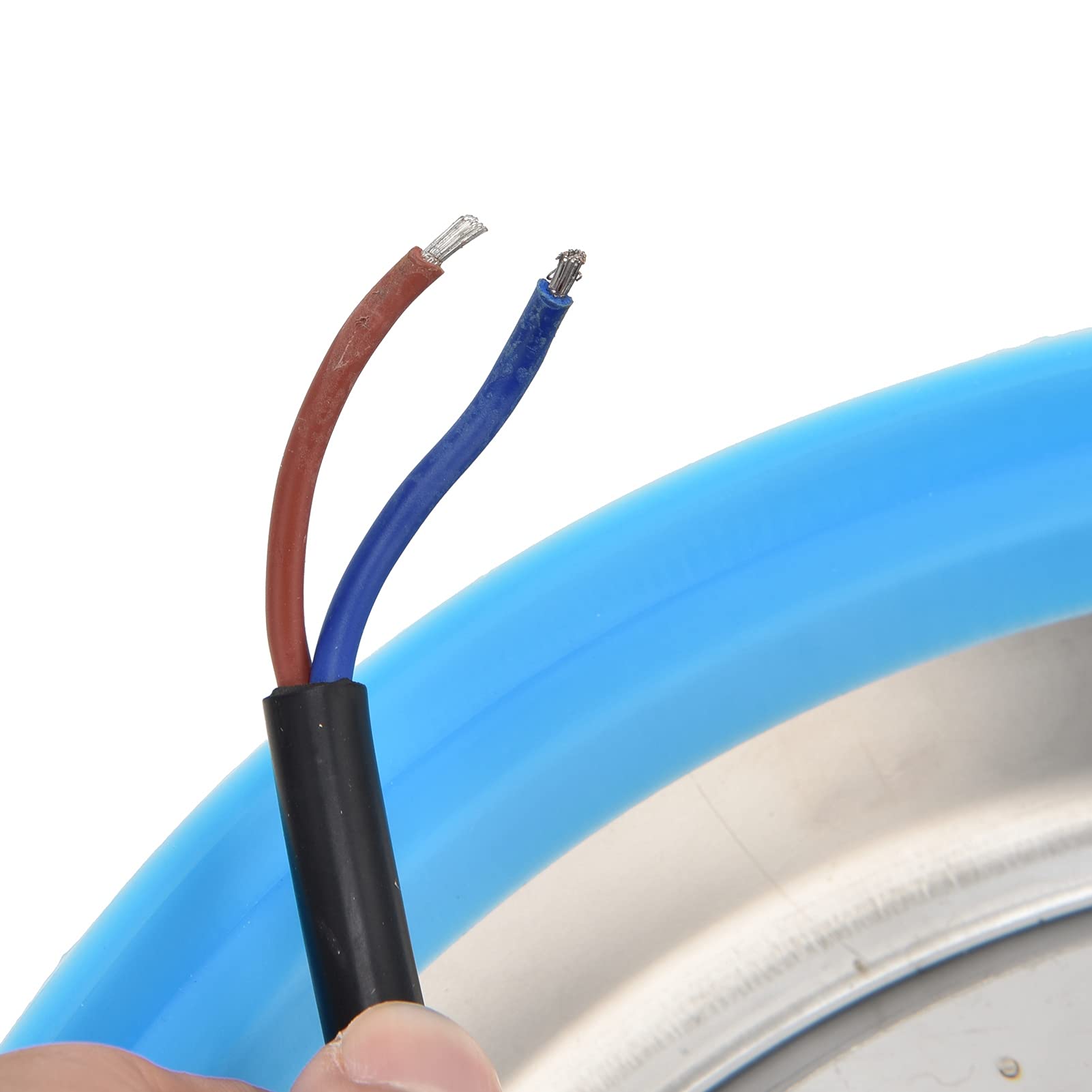 Fafeicy Luce Subacquea, Luce per Piscina a LED Simming Lampada da Parete Subacquea in Acciaio Inossidabile AC12V RGB Perline Lampada Ad Alta Potenza 18 Tasti, Luci Subacquee Continue (54W)