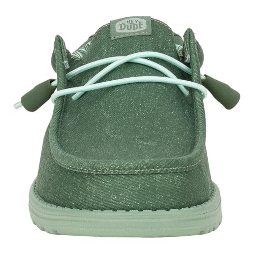 Image of HEYDUDE Men's Wally Stretch Canvas Loafers | Lightweight Slip On Shoes | Casual Walking, Travel & Everyday Style