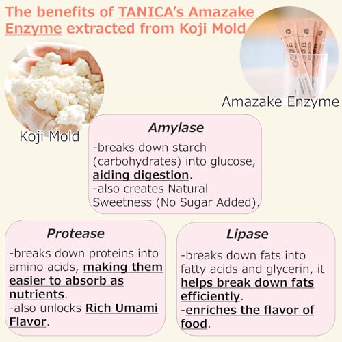 TANICA Amazake Starter - Japanese Koji Fermentation Powder for Making Sweet Rice Drink at Home | No Added Sugar, Non-Alcoholic, Gluten-Free, Vegan | Probiotic Gut Health & Natural Sweetener | 2g x 10 Packets (Made in Japan) - image 3