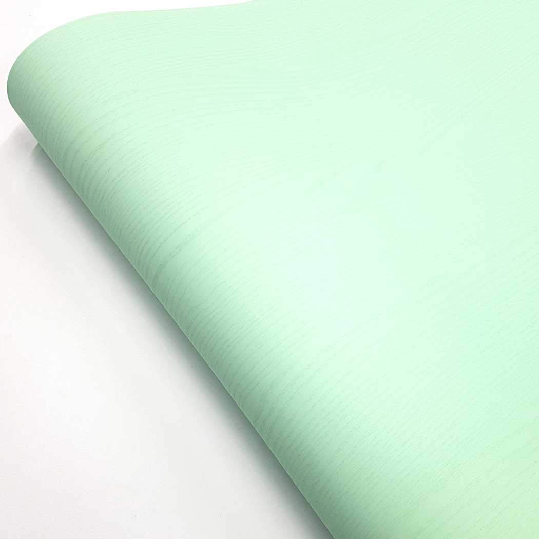 Papier peint mat effet bois adhésif premium RoyalWallSkins menthe PWSH1143 pour grand comptoir