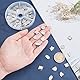 PandaHall 120pcs Stempel Blank Tags 6-Stile 304 Edelstahl Blank Charms Kleine runde ovale Herz Stern Blume Rhombus Gravur Anhänger für Ohrring Halskette Schweiß Kette Geschenk machen