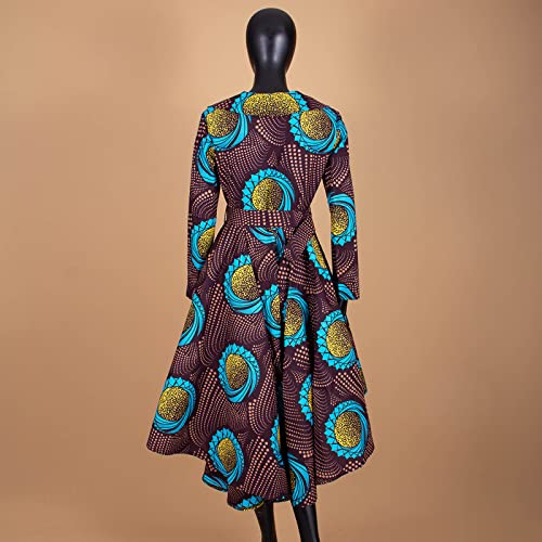 African Clothing for Women Long Coats Fashion Ankara Print Jacket Outwear Cotton Africa Dashiki Outfits Party Wear3