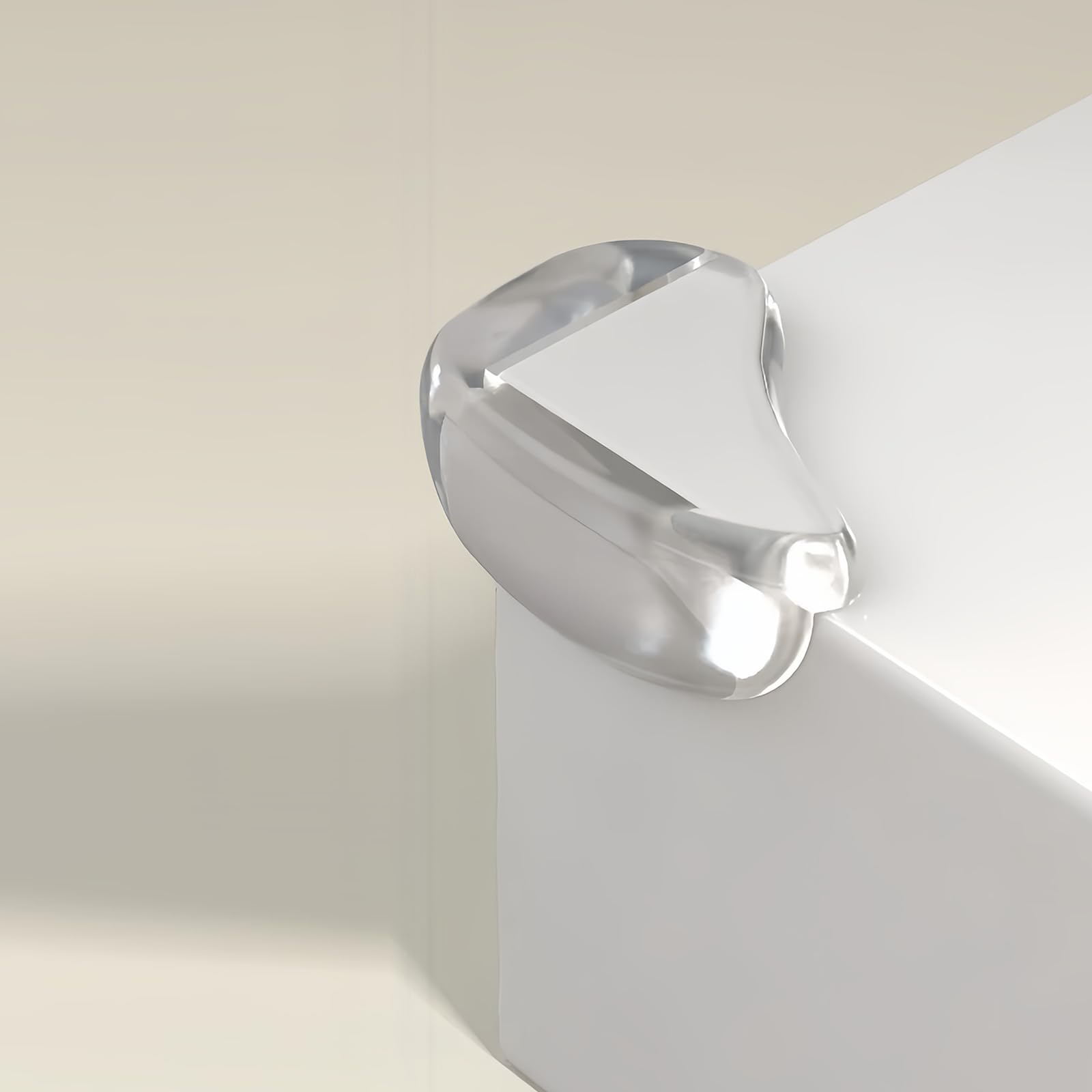 Paquete de 5 protectores de esquina transparentes para seguridad del bebé, protectores de bordes de muebles y parachoques de esquina de mesa, suministros transparentes a prueba de niños para bordes