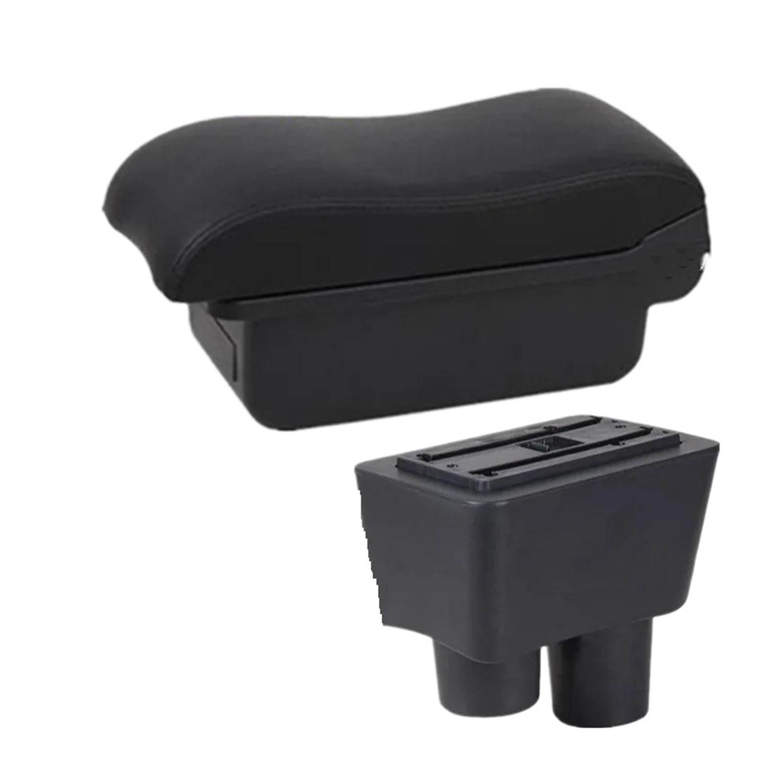 Umdjju A2 Black Line No Usb For Nissan For Versa For Armrest 2011-2022 Car Box Storage Interior Dedicated Retrofit Accessories Car Centre Console Armrest Box(A2 Black Line No Usb)