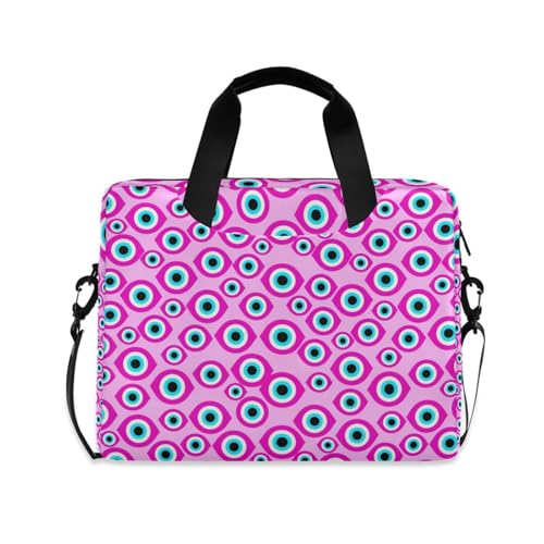 Maletín bandolera para laptop 15.6" rosa miniatura 1