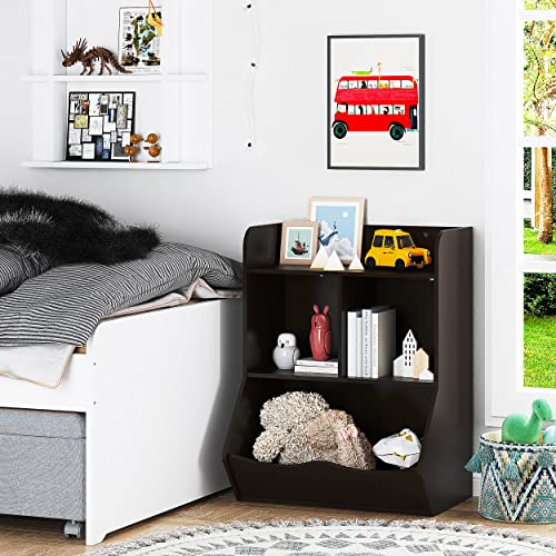 Utex Toy Storage Organizer, 40" Kids Toy Storage Cubby With Bins,Toy Boxes And Storage For Playroom,Bedroom,Nursery School,Espresso #TOP3
