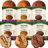 【糖質オフの豆粉パン】ZENB ゼンブ ブレッド グルテンフリー 3種6個 (くるみ＆レーズン・カカオ・3種の雑穀 各2個) [ 糖質オフ 糖質制限 糖質コントロール 腸活 時の 食物繊維 補給に ダイエット 時の栄養補給に 置き換え ロングライフパン たんぱく質 食物繊維 鉄分 ビタミンB1 非常食 小腹がすいた時に食べる 常温保存 長期保存 ] 318g