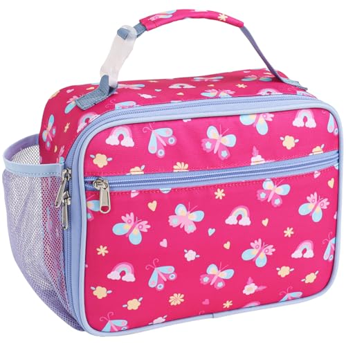 Bagseri Kids Lunch Bag Girls - Thermal Insulated Lunch Box Tote with Water Bottle Holder, Reusable Leak-Proof Kids Lunch Box for Daycare & School,...
