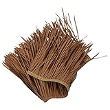 NULYLU Synthetic Thatch Roof Panels Fire Retardant Artificial Thatch for Garden Decoration Landscaping and Pavilion Use Sturdy PE Material 10-Piece Set