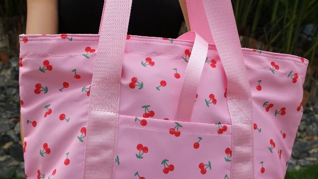 Bolsa Tote de Pana para Mujer con Cierre y Asa Grande miniatura 7