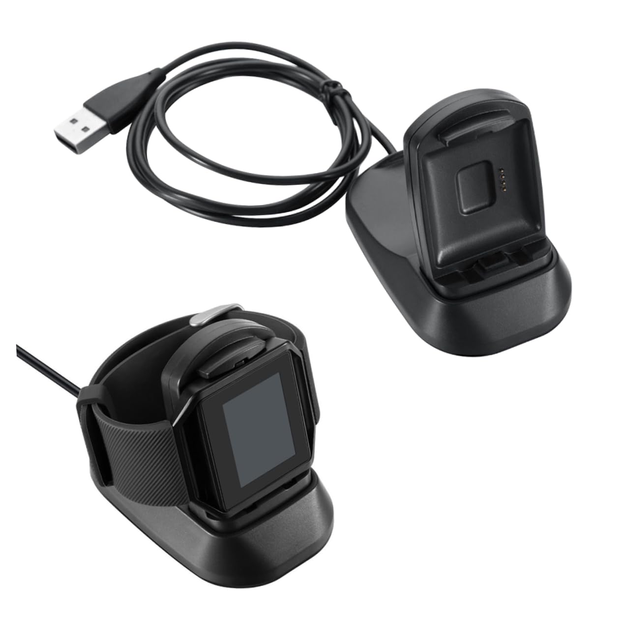 UPKOCH 3pezzi Supporto Di Ricarica Per Smartwatch Blaze Con Cavo Usb Stazione Di Caricamento Compatta e Leggera Per Viaggi e Uso Quotidiano Sicurezza Garantita e Ricarica Veloce